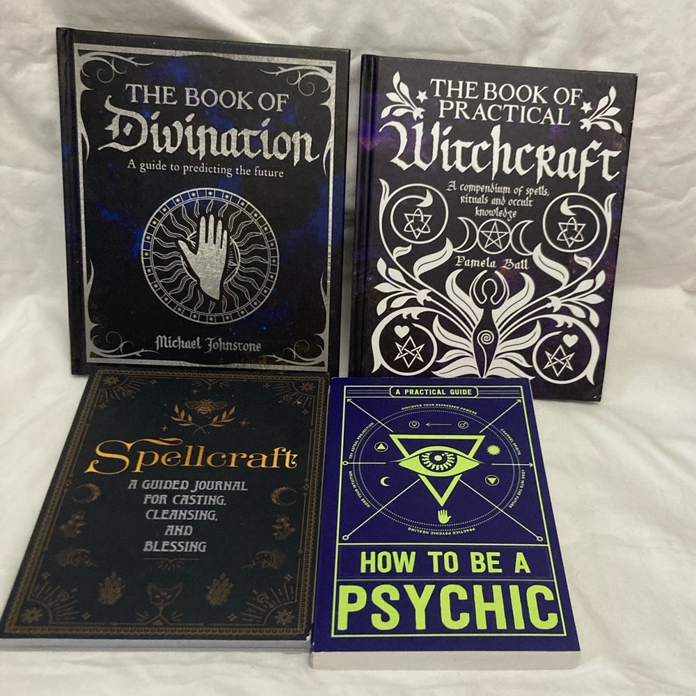 5-24 new age books occult spells psychic witchcraft bundle lot